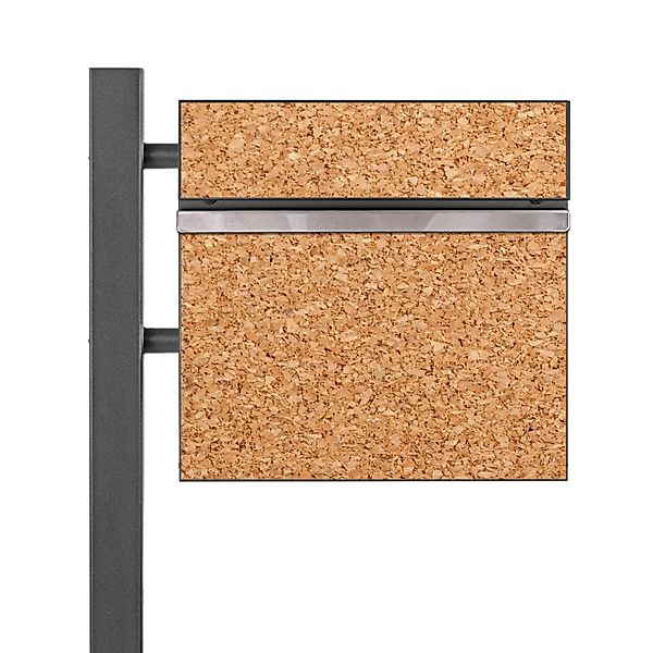 Banjado Standbriefkasten Anthrazit 45x120x16.5cm Groß Inkl. Montagematerial günstig online kaufen