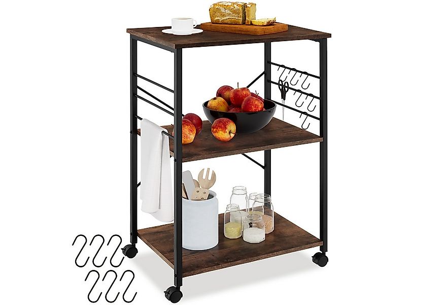 tectake Servierwagen Rugby, Industrial Style günstig online kaufen