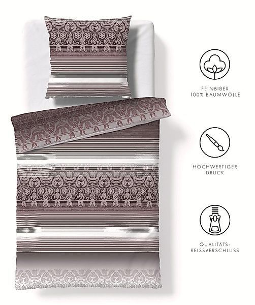 fleuresse Bettwäsche Aspen, Feinbiber, 2 teilig, günstig online kaufen