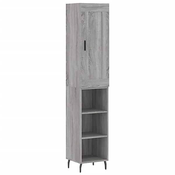 vidaXL Highboard Grau Sonoma 34,5x34x180 cm Holzwerkstoff 3200343 günstig online kaufen