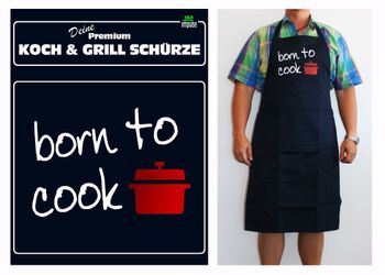 teprovo Grillschürze Herren Kochschürze Schürze 116cm günstig online kaufen