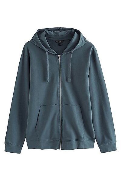 Next Kapuzensweatshirt Leichte Velours-Kapuzenjacke mit Reißverschluss (1-t günstig online kaufen