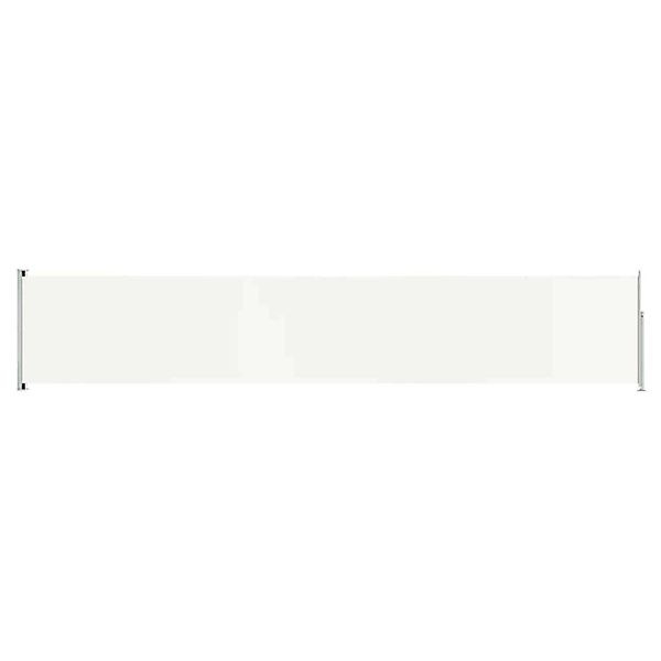 furnicato Seitenmarkise Ausziehbar 117x600 cm Creme günstig online kaufen
