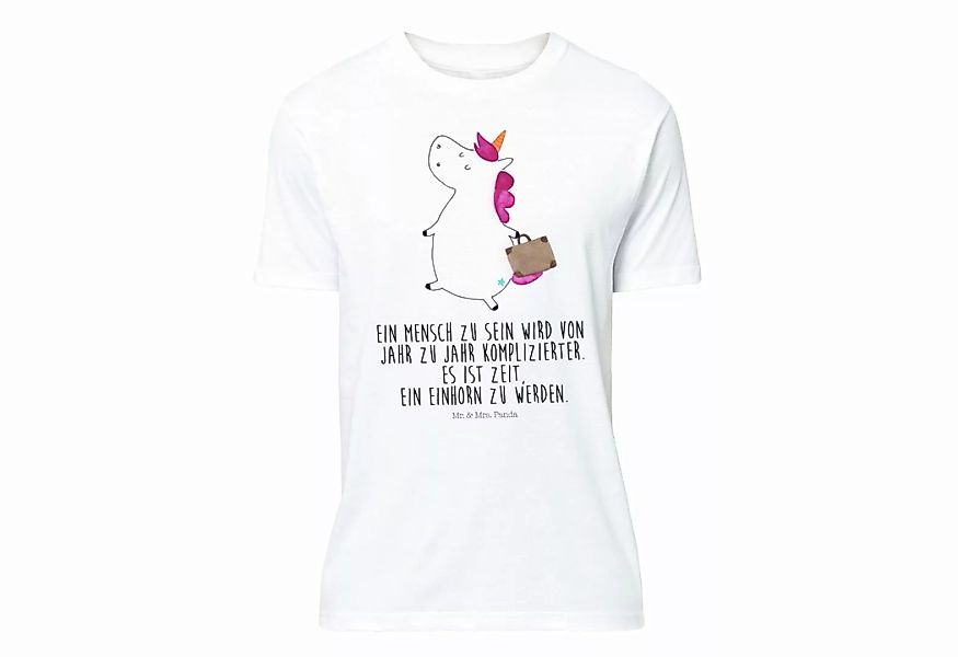 Mr. & Mrs. Panda T-Shirt Einhorn Koffer - Weiß - Geschenk, albern, Gebursta günstig online kaufen
