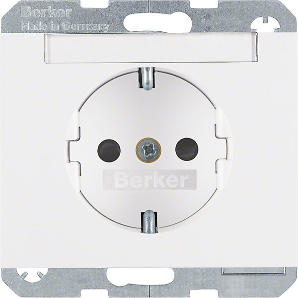 Berker SCHUKO-Steckdose pws m.Beschriftungsfeld 47387009 günstig online kaufen