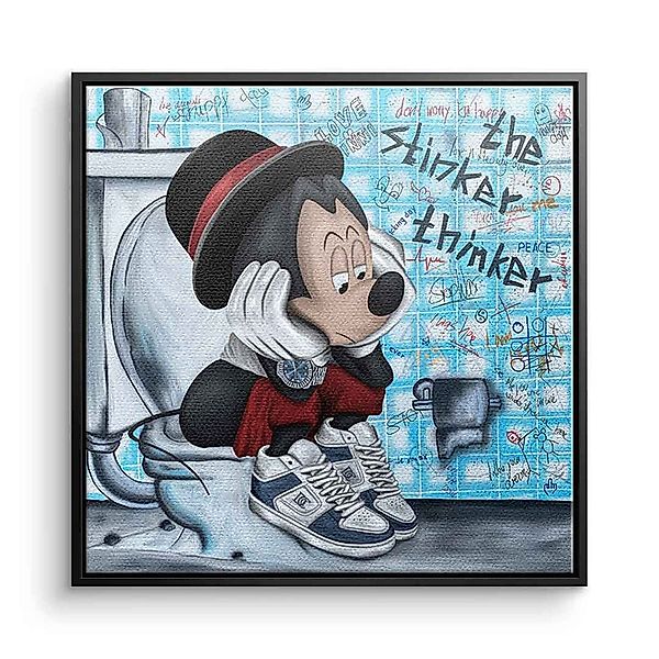DOTCOMCANVAS® Leinwandbild The stinker Thinker, Leinwandbild günstig online kaufen