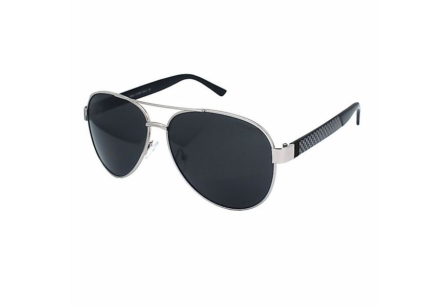 Rennec Sonnenbrille (Große Piloten Sonnenbrille Gestell in Chrom Silber sch günstig online kaufen