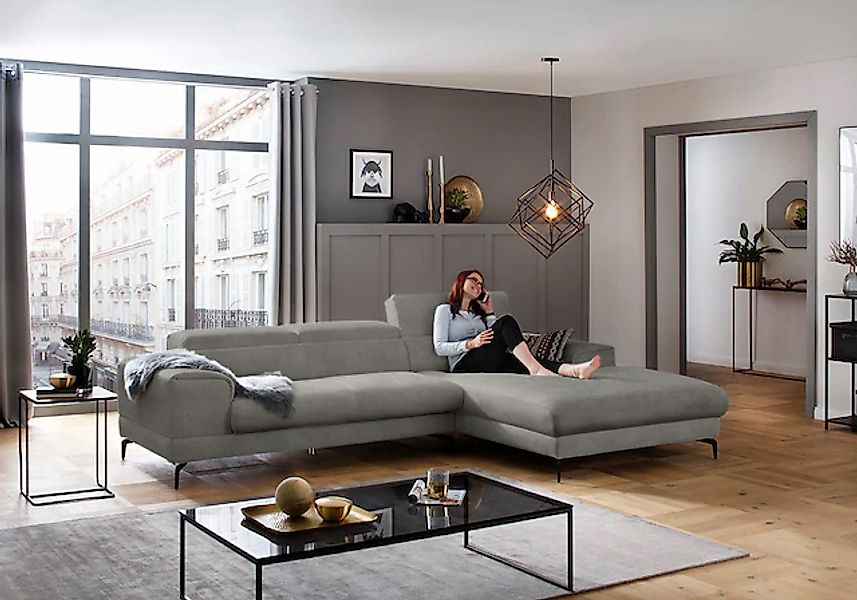 W.SCHILLIG Ecksofa "piedroo, Designsofa mit tollem Sitzkomfort, L-Form" Kop günstig online kaufen