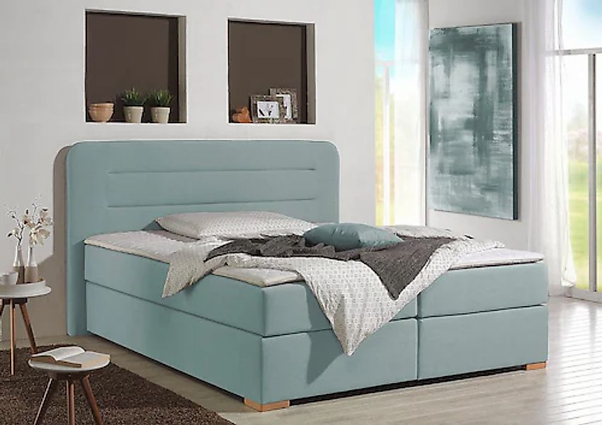 Home affaire Boxspringbett "Manchester" 5 Breiten, 3 Ausführungen, 2 Härteg günstig online kaufen