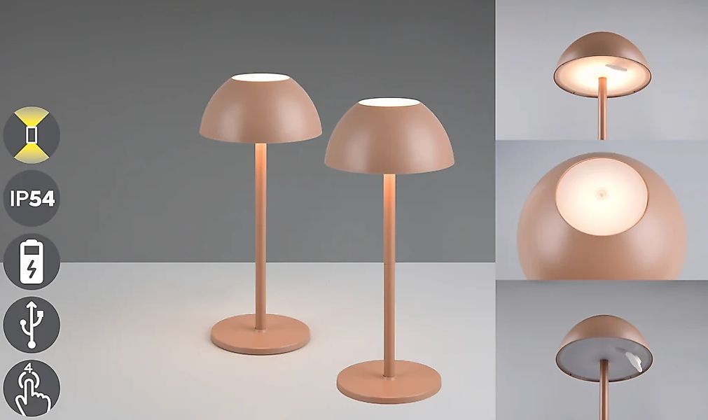 my home LED Außen-Tischleuchte "Abbey Tischleuchte 2er-Set" LED-Board 2 Stk günstig online kaufen