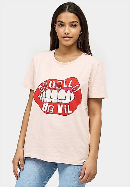 Recovered T-Shirt Cruella Devil Lips (1-tlg) im zeitlosen Design günstig online kaufen