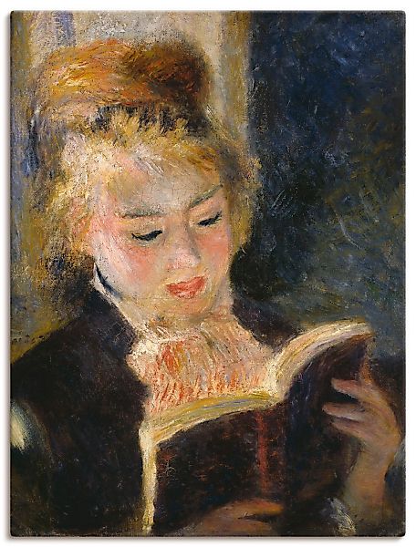 Artland Leinwandbild "Lesendes Mädchen", Frau, (1 St.), auf Keilrahmen gesp günstig online kaufen