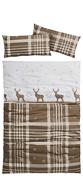 my home Bettwäsche Wenda, Biber, 2 teilig, in Qualitäten PolyCotton (kühlen günstig online kaufen