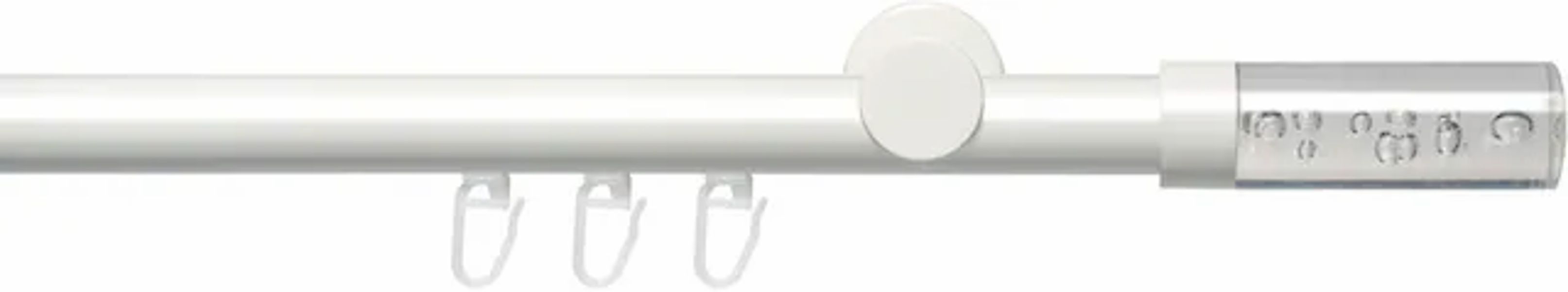 Liedeco Gardinenstange »Innenlaufgarnitur 20 mm Power Zylinder Acryl« Ø 2 m günstig online kaufen