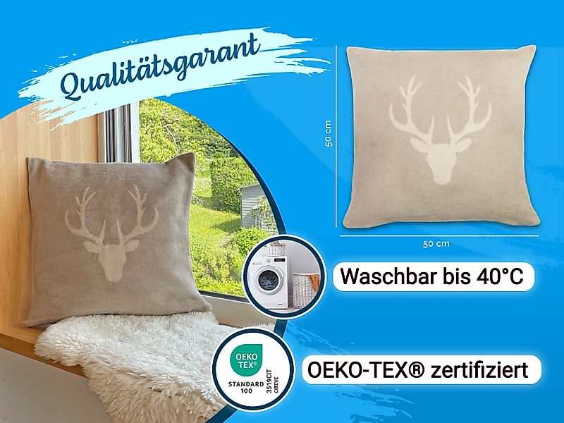 ZOLLNER Kissenbezug, (2 Stück), 50 x günstig online kaufen