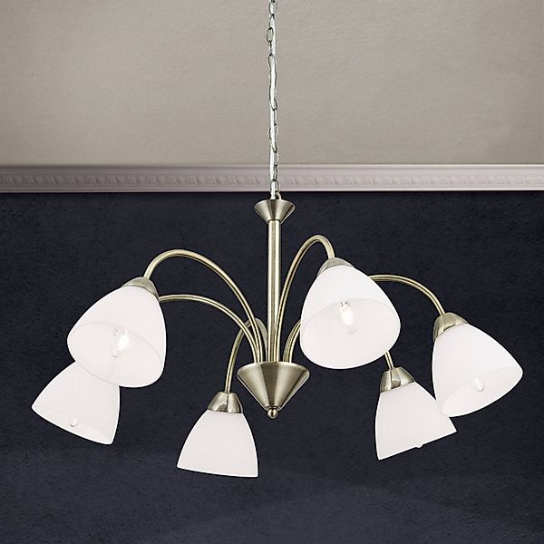 Orion Leuchten Hängeleuchte Susan 60 cm Antik 6 x E14 günstig online kaufen