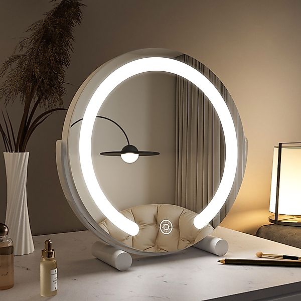 WDWRITTI Schminkspiegel Kosmetikspiegel LED Tisch mit Beleuchtung (Makeup S günstig online kaufen