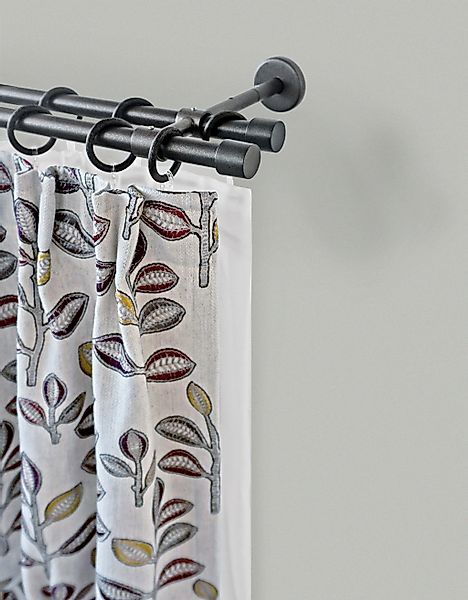 GARESA Gardinenstange »RUSTIKA«, 2 läufig-läufig, Wunschmaßlänge, rustikale günstig online kaufen