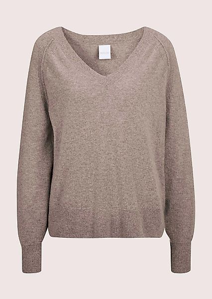 MADELEINE Longpullover "Pullover V-Pullover mit Kaschmir" günstig online kaufen