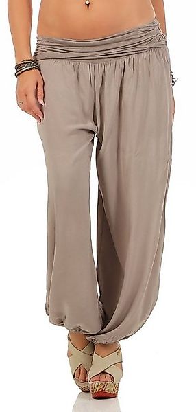 CLEO STYLE Haremshose Damen Sommerhose CL 2403 Schlamm One Size (34-42) günstig online kaufen