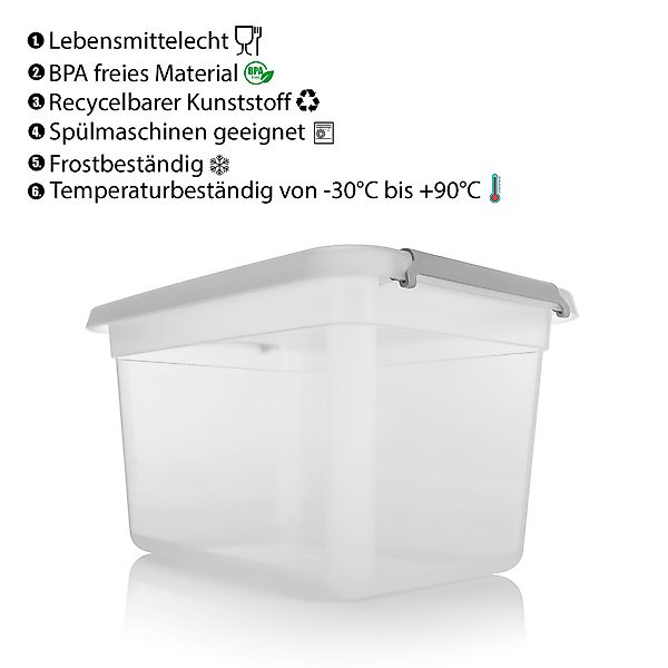 BigDean Aufbewahrungsbox 3 Stück 15 L günstig online kaufen