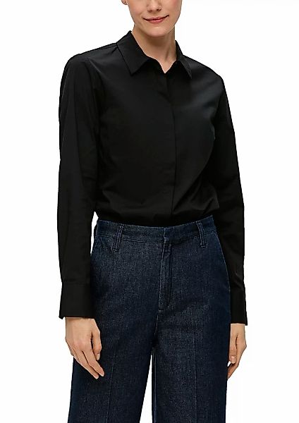 s.Oliver BLACK LABEL Klassische Bluse, mit verdeckter Knopfleiste günstig online kaufen