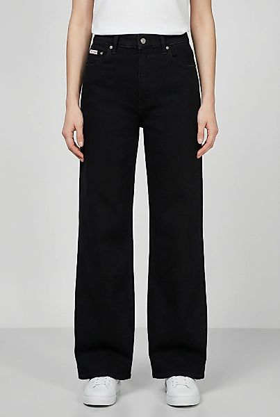 Calvin Klein Jeans Weite Jeans mit hohem Bund und weitem Bein, stone washed günstig online kaufen