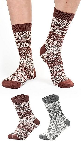 FOOTNOTE Norwegersocken Eliot (2-Paar) grau und rot, 40% Wolle günstig online kaufen