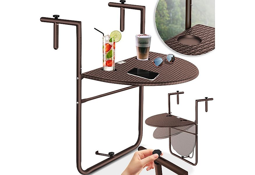 KESSER Balkonhängetisch, Balkonhängetisch klappbar Balkontisch zum Einhänge günstig online kaufen