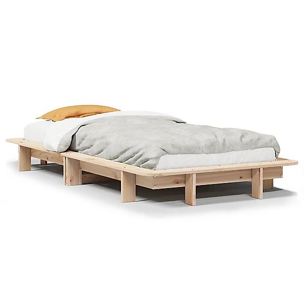 vidaXL Bett Massivholzbett ohne Matratze 90x190 günstig online kaufen