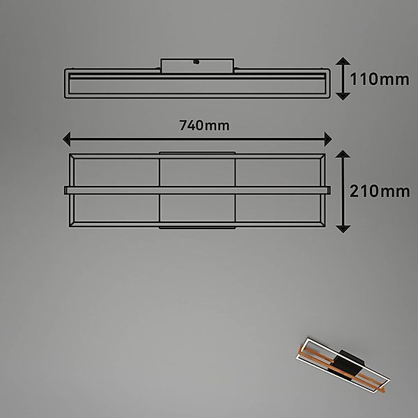 Briloner Leuchten LED Deckenleuchte »NESTED« günstig online kaufen