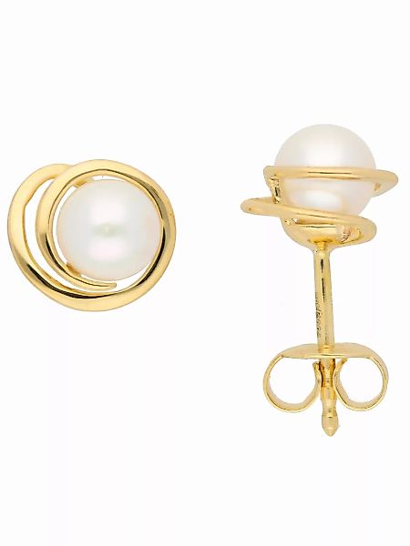 Adelia´s Paar Ohrhänger "333 Gold Ohrringe Ohrstecker mit Süßwasser Zuchtpe günstig online kaufen