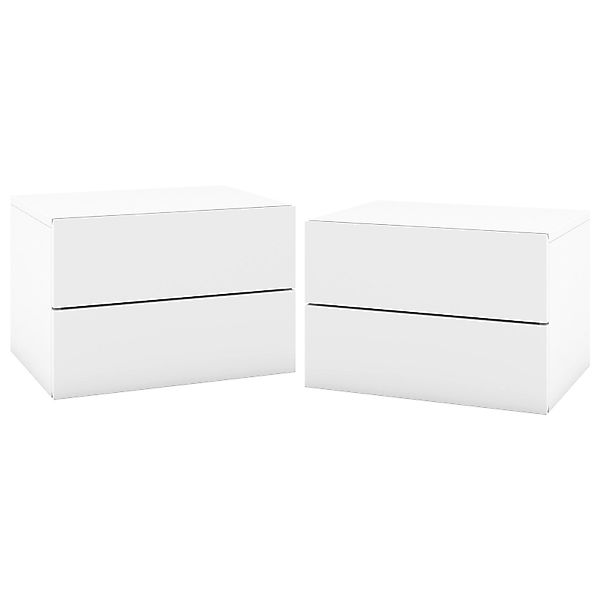 COSTWAY Nachttisch (2-St), hängend, mit 2 günstig online kaufen