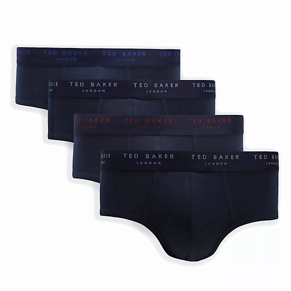 TED BAKER Herren Briefs 4er Pack - Slips, Modern Briefs, Cotton Stretch Bla günstig online kaufen