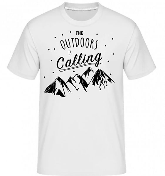The Outdoors Is Calling · Shirtinator Männer T-Shirt günstig online kaufen