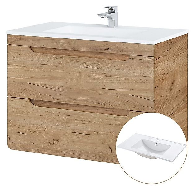 Lomadox Badmöbel-Set LUTON-56-CRAFT, (Spar-Set, 4-St), Badmöbel Set in Wota günstig online kaufen