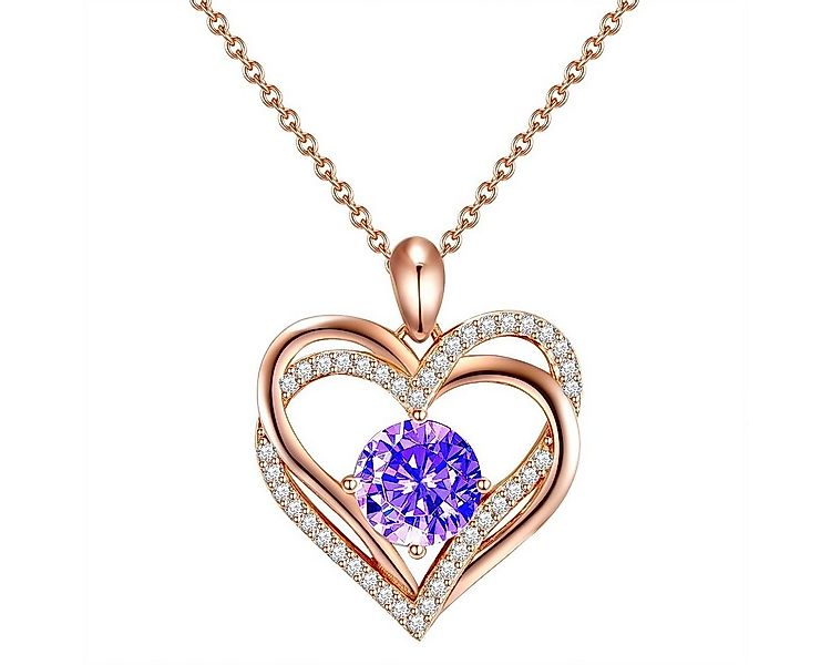 Rafaela Donata Collier Herz roségold, verziert mit Kristallen von Swarovski günstig online kaufen