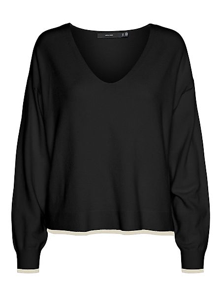 Vero Moda V-Ausschnitt-Pullover VMBREEZE LS V-NECK günstig online kaufen