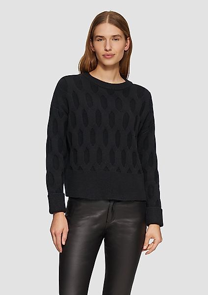 s.Oliver Strickpullover Oversized Pullover mit Strickmuster günstig online kaufen