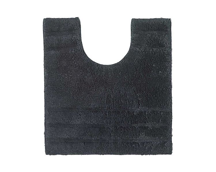 Homescapes Badematte WC Vorleger Spa Supreme Schwarz, Höhe 30 mm, WC Vorleg günstig online kaufen