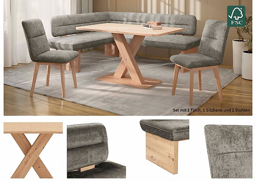 Home affaire Eckbankgruppe "Louise + Miles Essecke Sitzgruppe Eckbank Küche günstig online kaufen