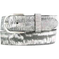 BELTINGER Ledergürtel Damen-Gürtel aus Vollrindleder Metall-Optik günstig online kaufen