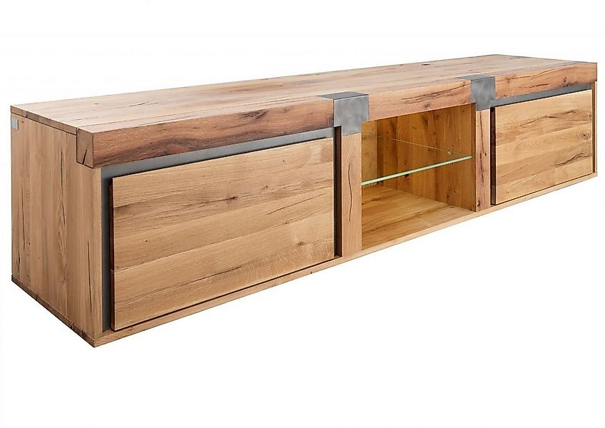 Massivmoebel24 TV-Board NEW AMSTERDAM (Massivholz), TV-Board Wildeiche / Ze günstig online kaufen