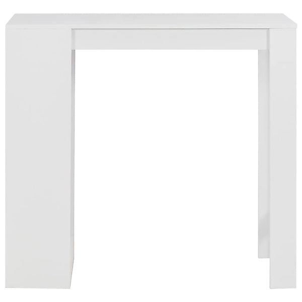 vidaXL Bartisch mit Regal Weiß 110x50x103 cm günstig online kaufen