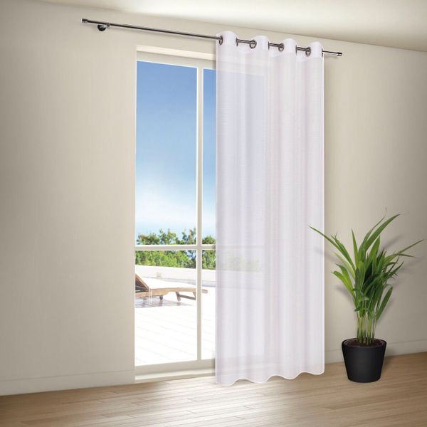 Gerster Gardine "Elena" Ösen 1 Stk. tlg. Ösenschal uni mit Ösen günstig online kaufen