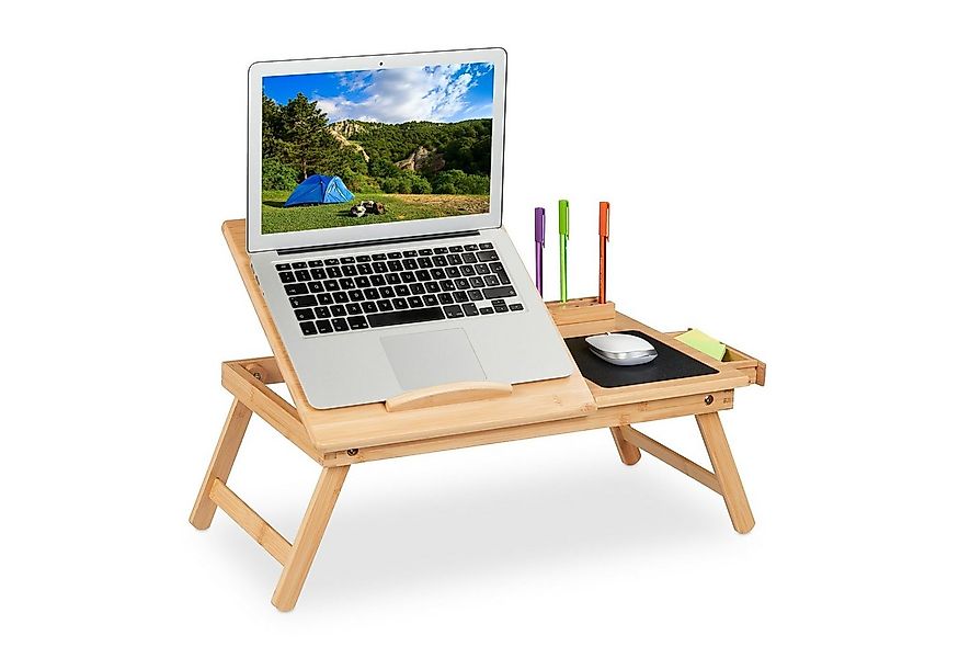 relaxdays Laptoptisch Bambus Laptoptisch günstig online kaufen