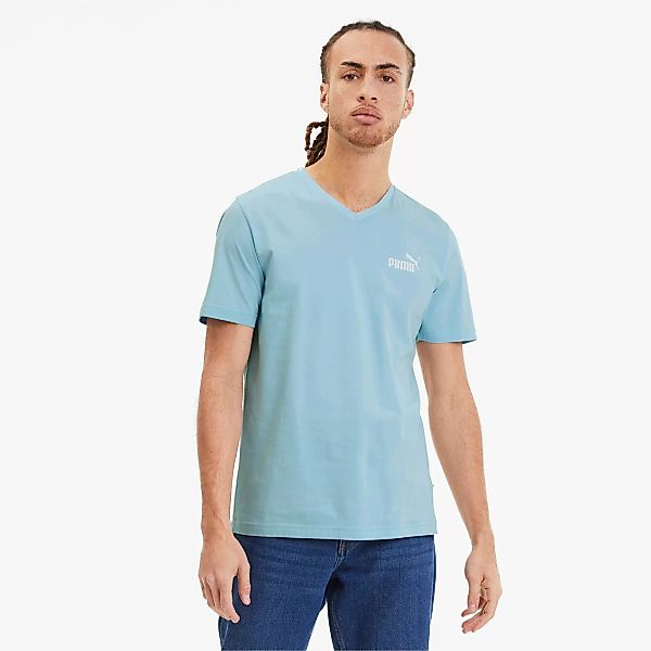 PUMA Essentials Herren V-Neck T-Shirt | Mit Aucun | Blau | Größe: XL günstig online kaufen