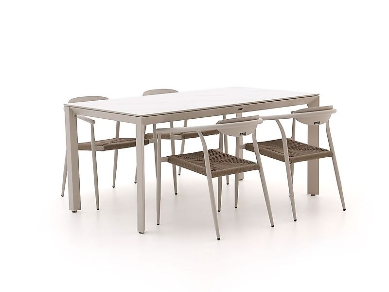 Manifesto Cavone/Sestino 160 cm Gartenmöbel-Set 5-teilig stapelbar günstig online kaufen