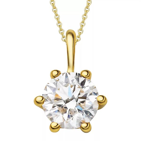 ONE ELEMENT Kettenanhänger "0.3 ct Diamant Brillant Anhänger aus 585 Gelbgo günstig online kaufen