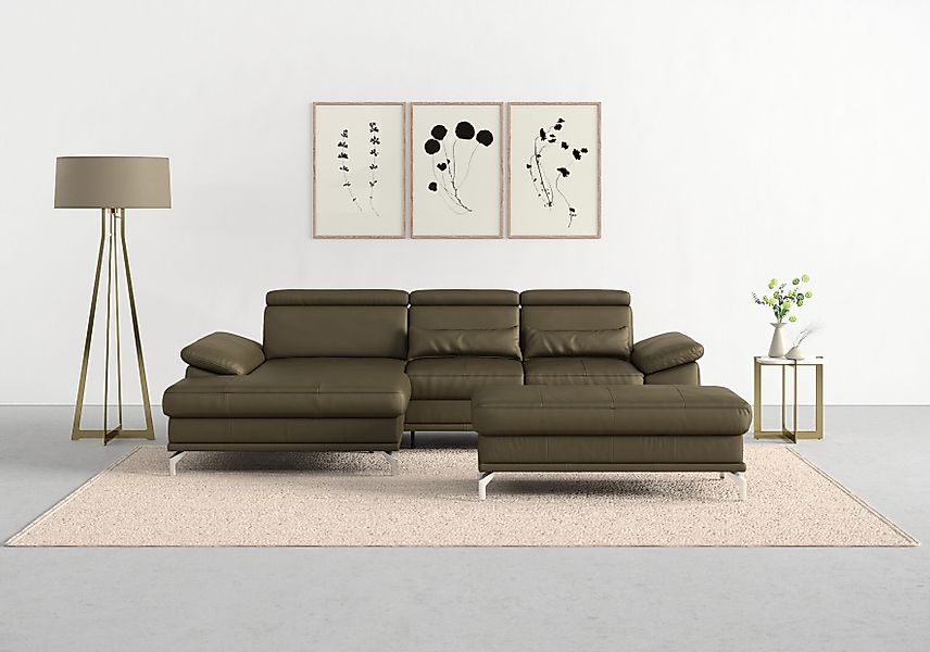 sit&more Ecksofa Cabrio L-Form, mit Sitztiefenverstellung, günstig online kaufen